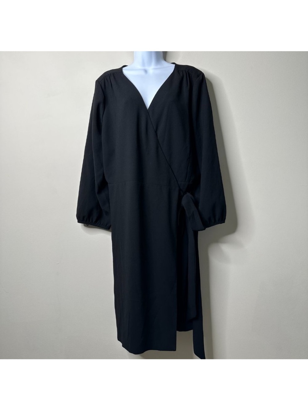 J. Crew Black Wrap Dress Women's Size 20